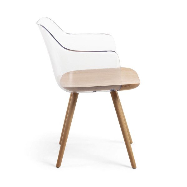 Krēsls ar dižskābarža koka kājām Kave Home Klam-image-2