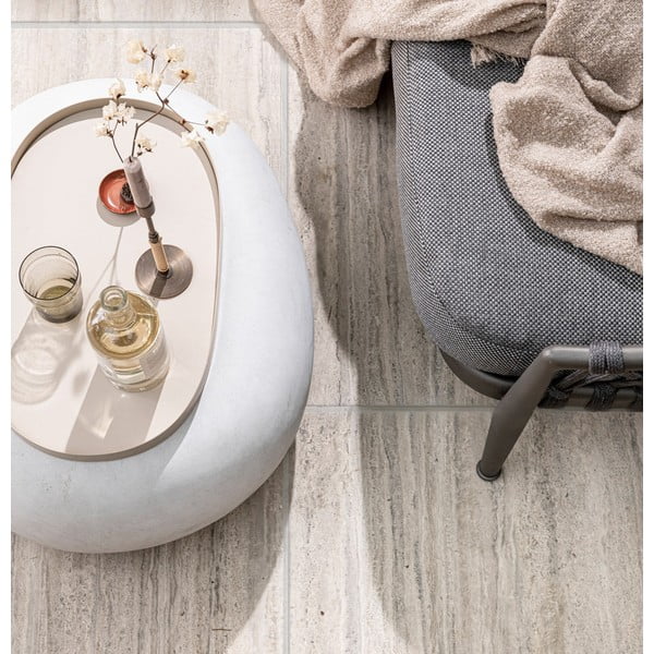 Balts žurnālgaldiņš 49x65 cm Pebble – vtwonen-image-1