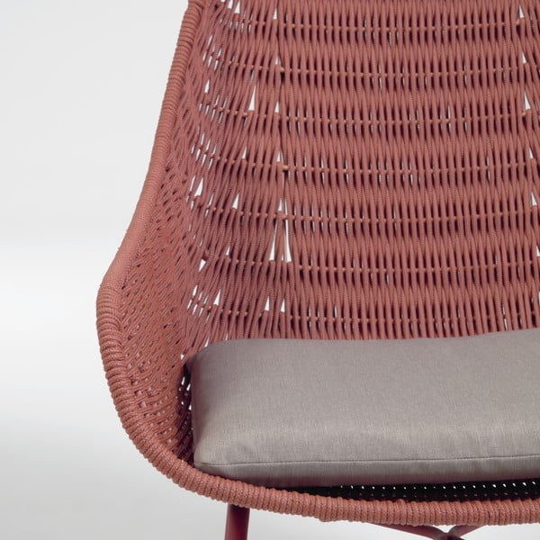 Terakotas brūns dārza krēsls Kave Home Abeli-image-1