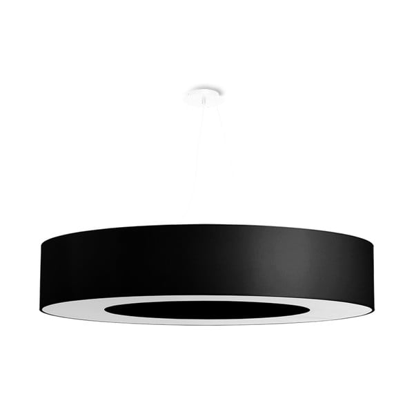 Melna piekaramā lampa ar auduma abažūru ø 90 cm Galata – Nice Lamps