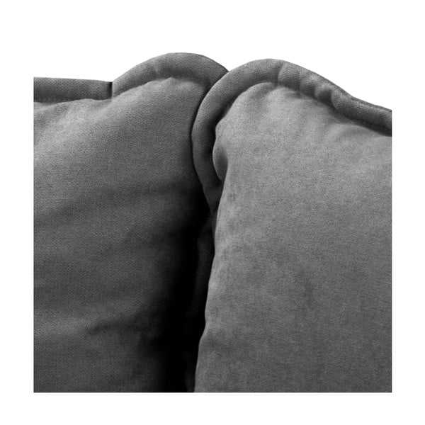 Tumši pelēks dīvāns 193 cm Beata – Ropez-image-1