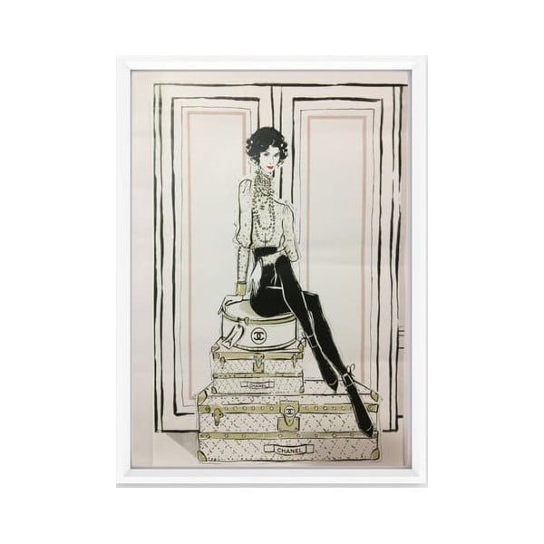 Plakāts 20x30 cm Chanel Suitcases - Piacenza Art