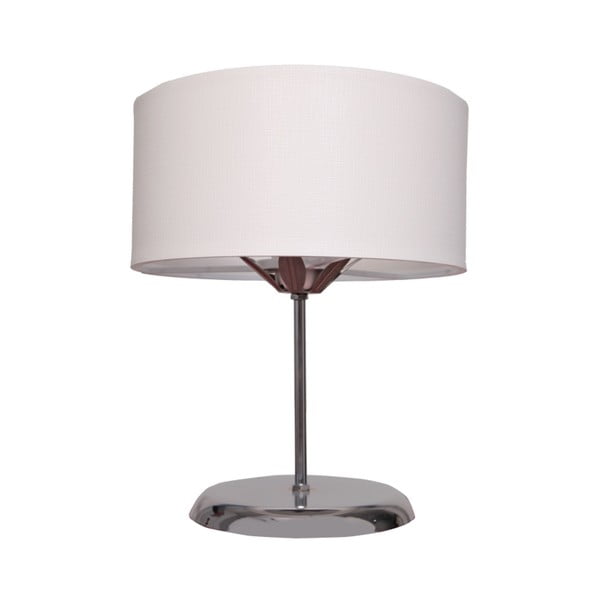 Balta/pelēka galda lampa Chromium – Magenta Home