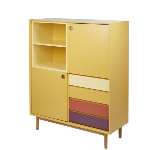 Tumši dzeltena kumode Tom Tailor Color Box, 114 x 137 cm-image-3