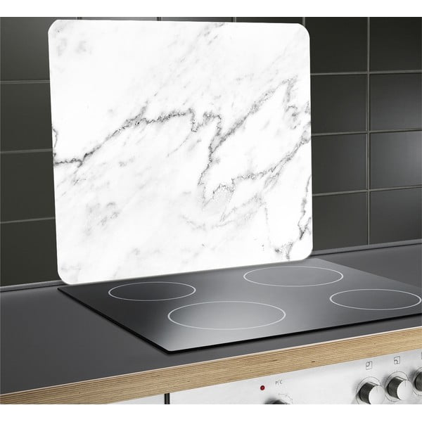 Rūdīta stikla plīts sienas aizsargplāksne 50x56 cm Marble – Wenko-image-4