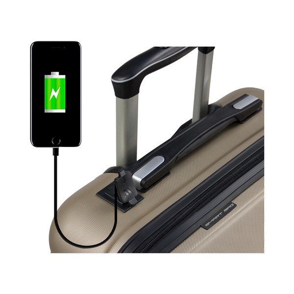 Kabīnes čemodāns ar USB portu zelta krāsā My Valice COLORS LASSO Cabin Suitcase-image-3