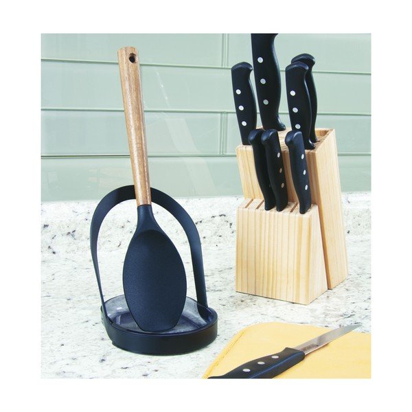 Melns virtuves piederumu turētājs iDesign Austin, 12 x 13 cm-image-1