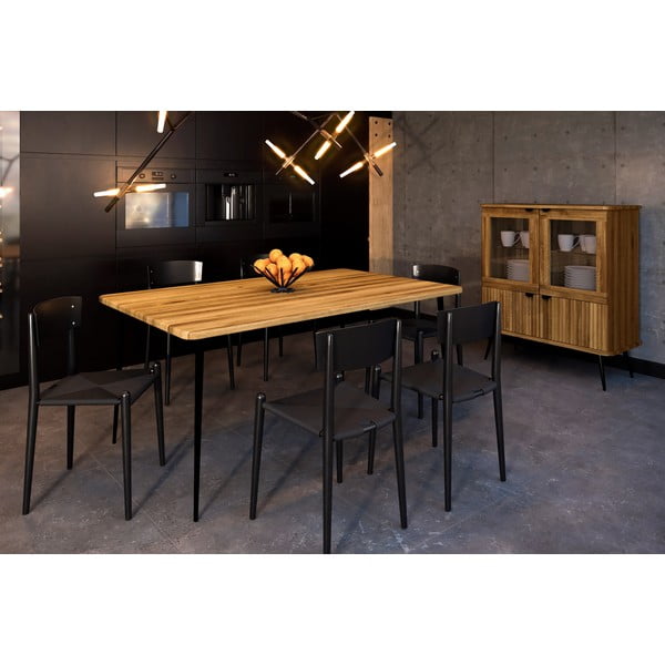 Ozolkoka ēdamgalds 160x90 cm Kula – The Beds-image-4