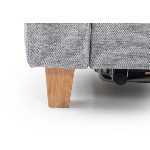 Pelēks izvelkamais dīvāns Scandic Sonia-image-4