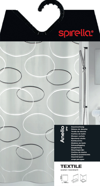 Dušas aizkars 180x200 cm Anello – Spirella-image-3
