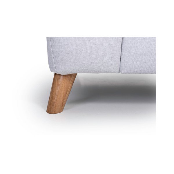 Gaiši pelēks dīvāns ar kreiso sānu atpūtas krēslu Scandic Lewis-image-4
