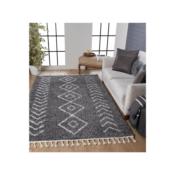 Pelēks paklājs 170x120 cm Shaggy - Mila Home-image-1