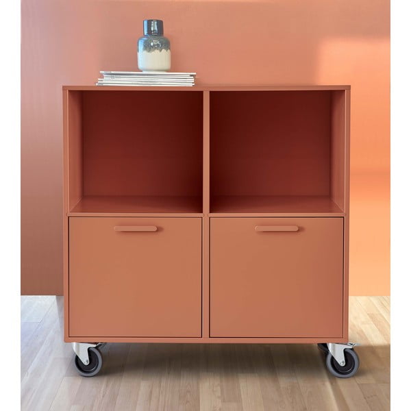 Sarkana kumode uz riteņiem Keep by Hammel-image-1