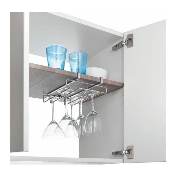 Piekaramais turētājs 8 glāzēm Metaltex Glass, garums 20 cm-image-2