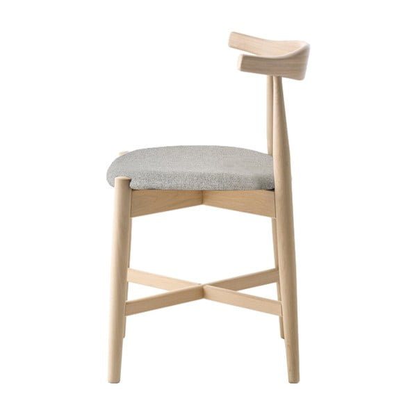 Bēšs/dabīga toņa ozola masīvkoka pusdienu krēsls Dora – Hammel Furniture-image-4