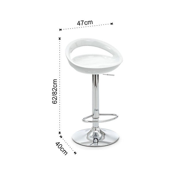 Baltas bāra taburetes ar regulējamu augstumu (2 gab.) (sēdekļa augstums 50 cm) Mirko – Tomasucci-image-4