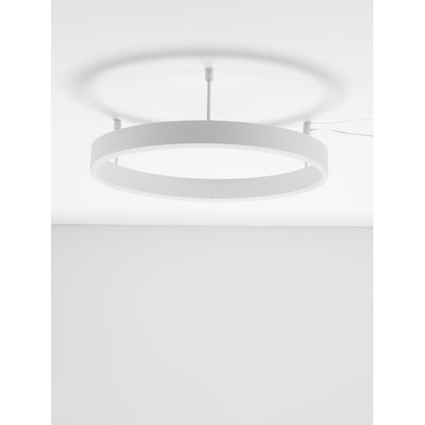 Matēti balta alumīnija LED griestu lampa ar regulējamu spilgtumu Motif – Nova Luce-image-2
