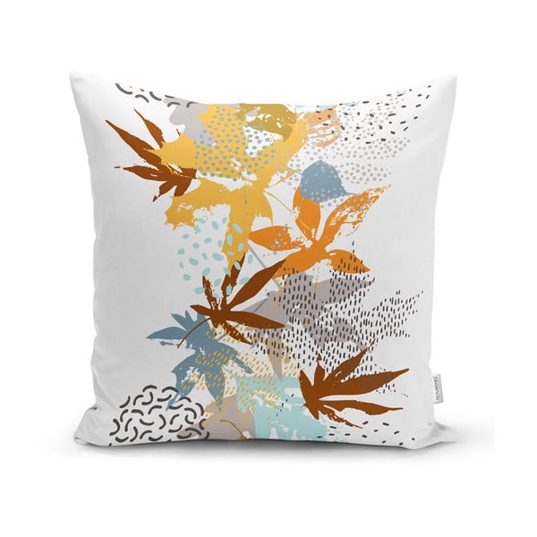 4 dekoratīvo spilvendrānu komplekts Minimalist Cushion Covers Autumn Leaves, 45 x 45 cm-image-3