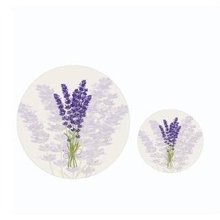 Violeti bēši vannas istabas paklājiņi (2 gab.) – Minimalist Home World