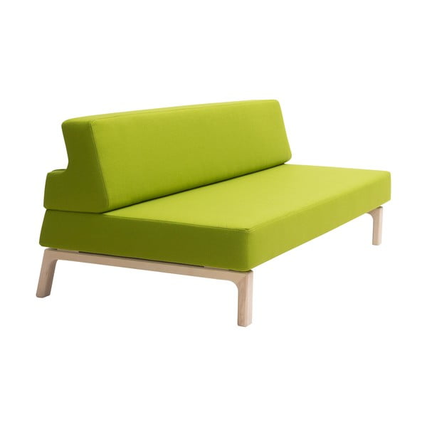 Laima zaļš izvelkamais dīvāns Softline Lazy
