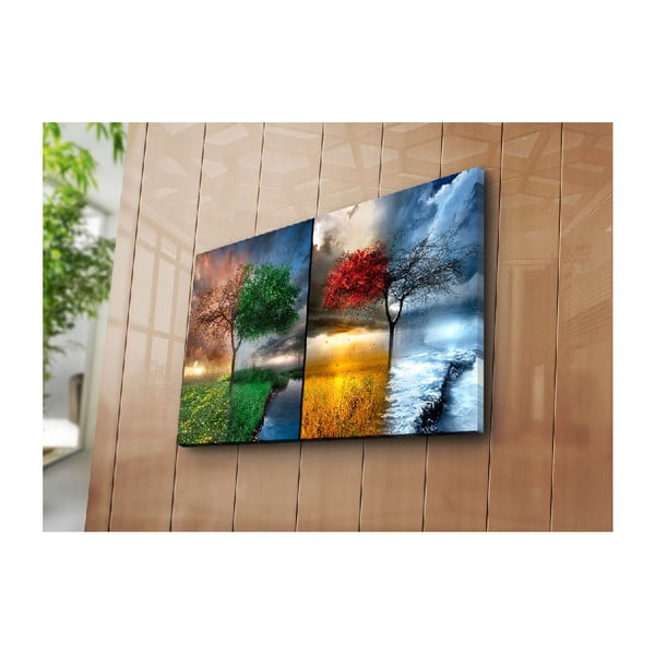 Glezna uz audekla Seasons, 70 x 45 cm-image-2