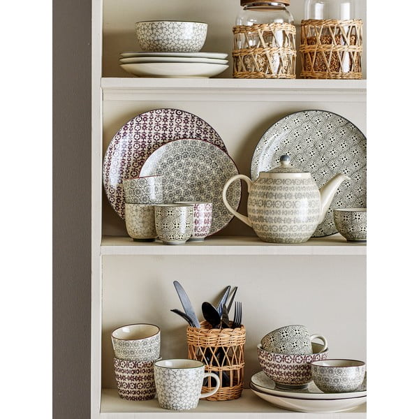 4 keramikas šķīvju komplekts Bloomingville Karine, ø 25 cm-image-1