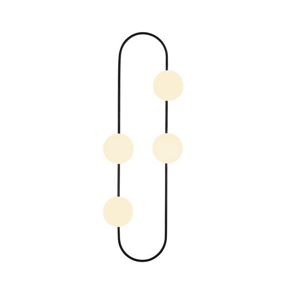 Melna metāla sienas lampa Opviq lights Karpos-image-1