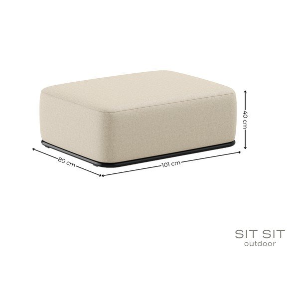 Bēšs dārza kāju soliņš Straw – Sit Sit-image-4