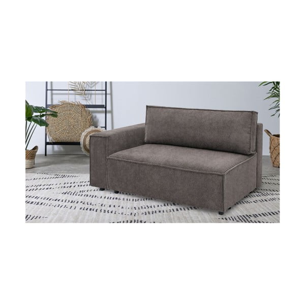 Gaiši brūns velveta modulārais dīvāns (ar kreiso stūri) Nihad modular – Bobochic Paris-image-1