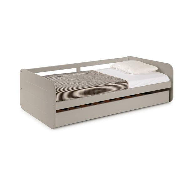 Pelēka izvelkamā gulta bērniem Marckeric Redona, 90 x 190 cm-image-3