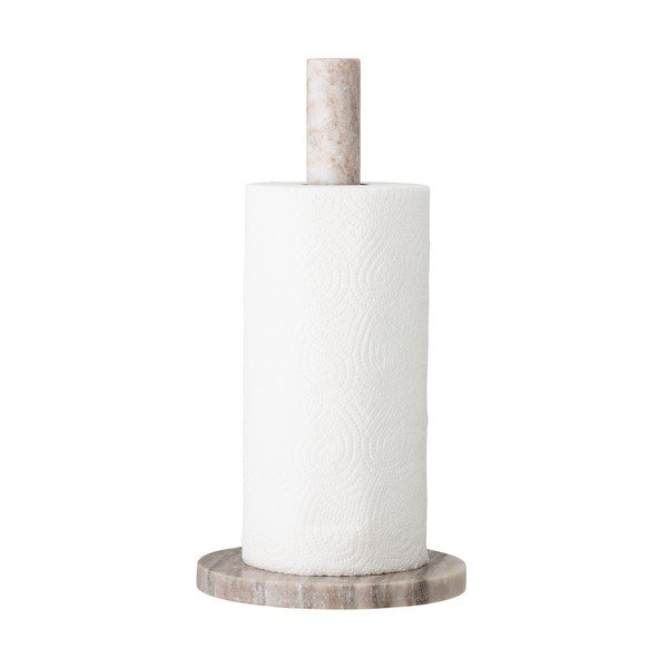 Dabīga toņa marmora papīra dvieļu statīvs ø 15 cm Emy – Bloomingville-image-3