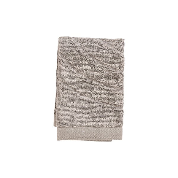 Pelēkbēšs frotē kokvilnas dvielis 30x30 cm Time – Zone