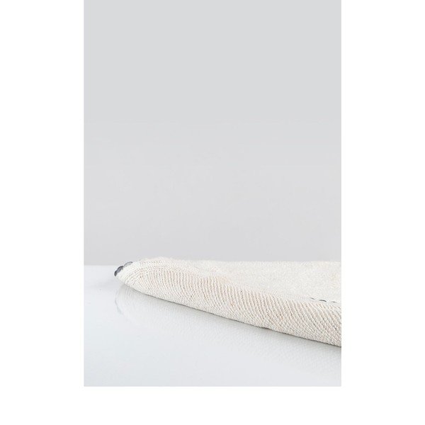 Krēmkrāsas kokvilnas vannas paklājiņš Irya Home Collection Ronan, diametrs 90 cm-image-2