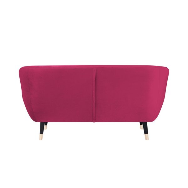 Rozā dīvāns ar melnām kājām Mazzini Sofas Amelie, 158 cm-image-4
