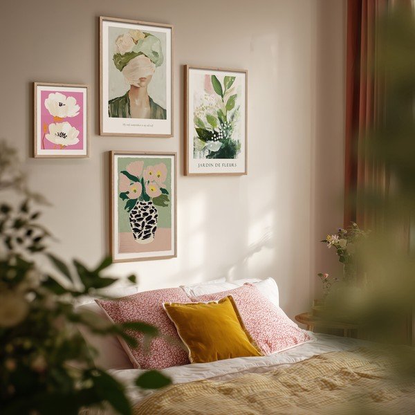 Drukāta glezna ar rāmi 30x40 cm Peony Bloom – Styler-image-2