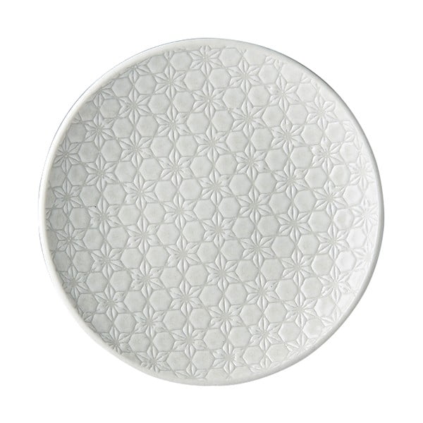 Balts keramikas šķīvis MIJ Star, ø 20 cm