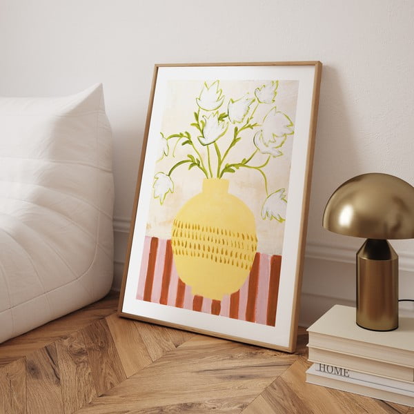 Glezna 52x72 cm Yellow Vase – Malerifabrikken-image-1