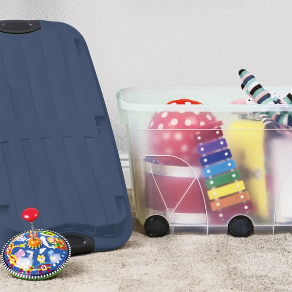 Plastmasas uzglabāšanas kaste ar vāku Roller – Rotho-image-1