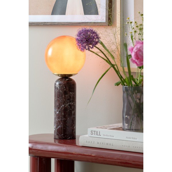 Bordo marmora galda lampa (augstums 38 cm) Lazio Sphere – Leitmotiv-image-1