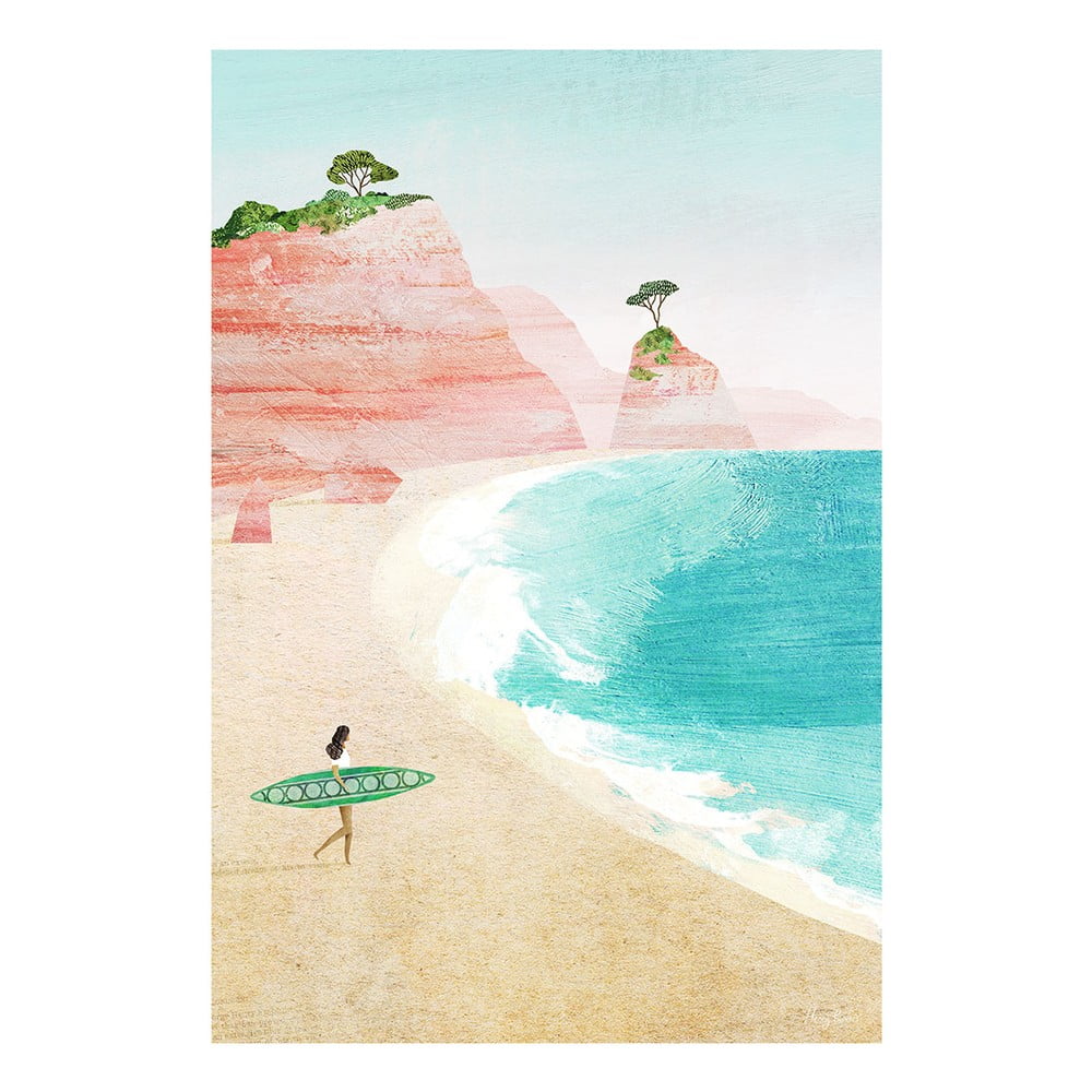 Plakāts 30x40 cm Surf Girl – Travelposter