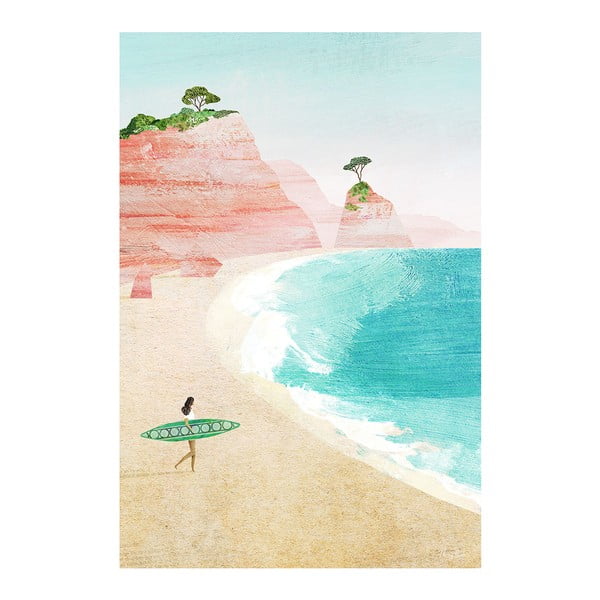 Plakāts 30x40 cm Surf Girl – Travelposter