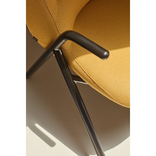 Dzeltens krēsls Teulat Dins, augstums 90 cm-image-1