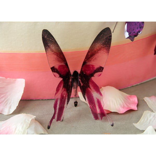 18 rozā 3D uzlīmju komplekts Ambiance Butterflies-image-3