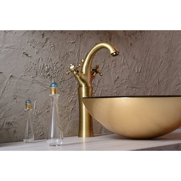 Bronzas krāsas stāvošs jaucējkrāns izlietnei Antea – Sapho-image-1