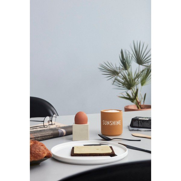 Sinepju dzeltena porcelāna krūze Design Letters Favourite Sunshine-image-1