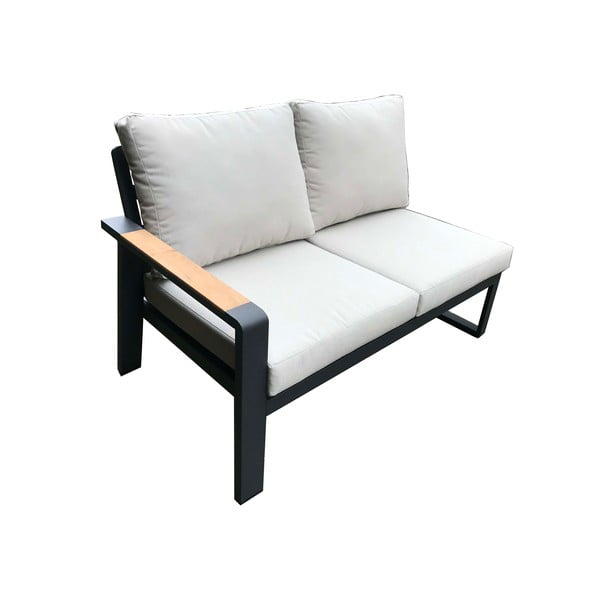 Pelēks alumīnija dārza atpūtas komplekts 5 personām Rotterdam – Rojaplast-image-4