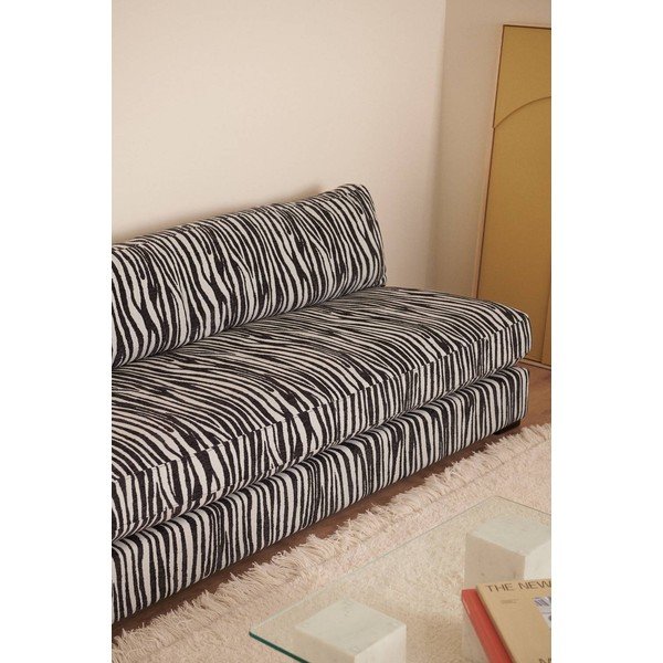 Antracīta pelēks dīvāns no šenila auduma 197 cm Zeb – Ellos Home-image-2