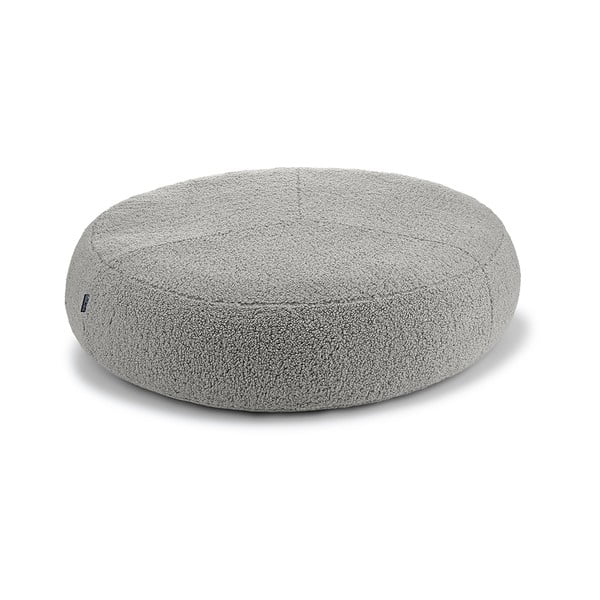 Pelēka buklē mājdzīvnieku gulta suņiem ø 70 cm Senso Pouffe Pebble S/M – MiaCara