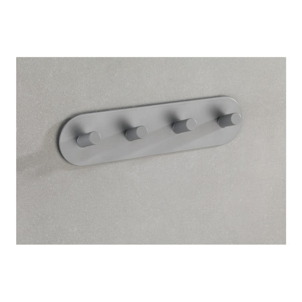 Pelēks pašturošs sienas pakaramais ar 4 āķiem Wenko Piceno-image-3