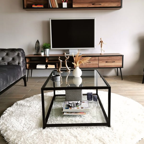 Melns kafijas galdiņš 60x90 cm Astro – Neostill-image-3